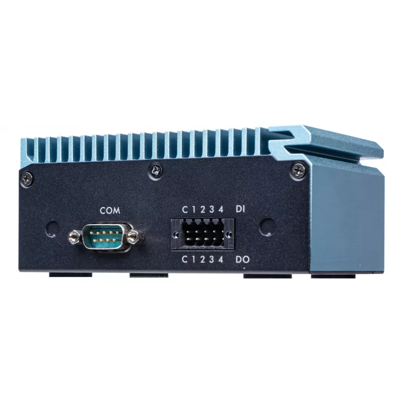 Shuttle Edge PC SPCEL02, Intel Celeron J6412, 1x HDMI, 2x 2.5G LAN, 1x COM, DIO (4x in, 4x out), 3x USB, 2x M.2, 12-24V, 24/7 continue werking, ventilatorloos, incl. VESA- & DIN-railhouder