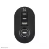 Neomounts DS22-840BL6 tafelstopcontact met klem en USB-C- en USB-A-aansluitingen – snel opladen