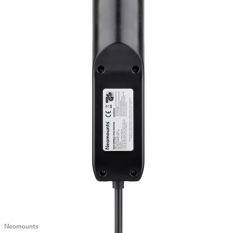 Neomounts DS22-840BL6 tafelstopcontact met klem en USB-C- en USB-A-aansluitingen – snel opladen