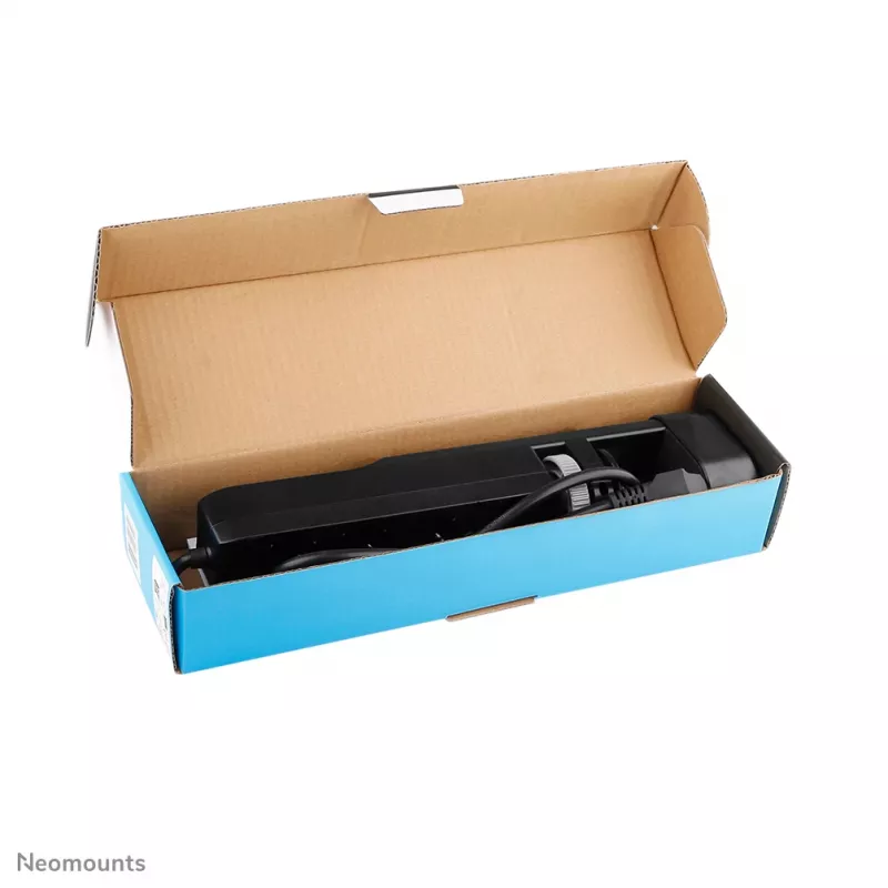 Neomounts DS22-840BL6 tafelstopcontact met klem en USB-C- en USB-A-aansluitingen – snel opladen