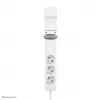 Neomounts DS22-840WH6 bureaucontactdoos met klem en USB-C- en USB-A-aansluitingen – snel opladen