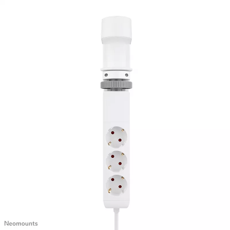 Neomounts DS22-840WH6 bureaucontactdoos met klem en USB-C- en USB-A-aansluitingen – snel opladen
