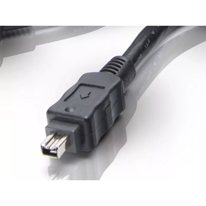 Conceptronic FireWire-kabel 4-polig 1,8 m zwart