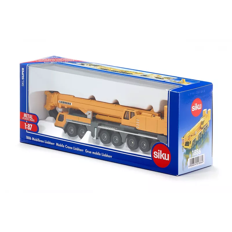 Siku Super 1886 Liebherr mobiele kraan modelvoertuig, 1:87, oranje