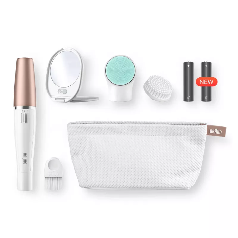 Gezichtsepilator Braun FaceSpa 851V goud wit