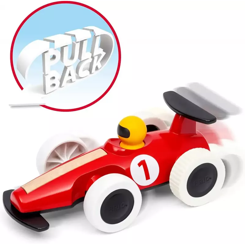Speelgoedauto Ravensburger BRIO Pull Back Motorized Big Race Car speelgoedvoertuig