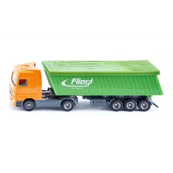 Vrachtwagen/aanhanger-model Siku Siku Truck met aanhanger en dak