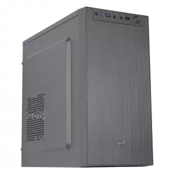 Aerocool CS108BKV1 compacte Micro ATX PC-behuizing aluminium geborsteld 80-mm-ventilator zwart