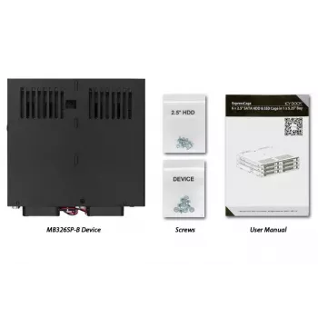 Disk array Icy Dock MB326SP-B 0 TB rack 1U zwart