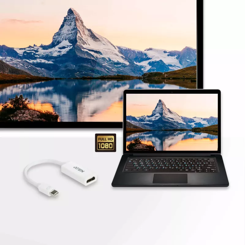 Mini DisplayPort naar HDMI converter ATEN VC980
