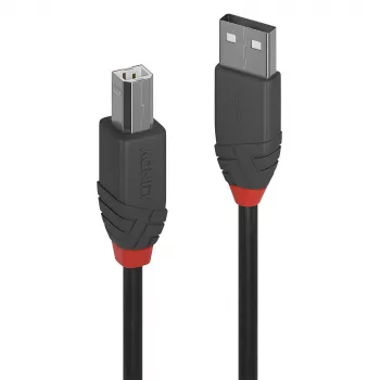 Lindy 1m USB 2.0 Type-A naar B kabel, Anthra Line