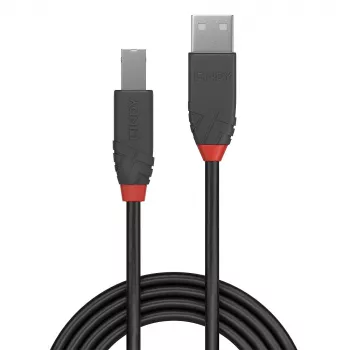 Lindy 1m USB 2.0 Type-A naar B kabel, Anthra Line