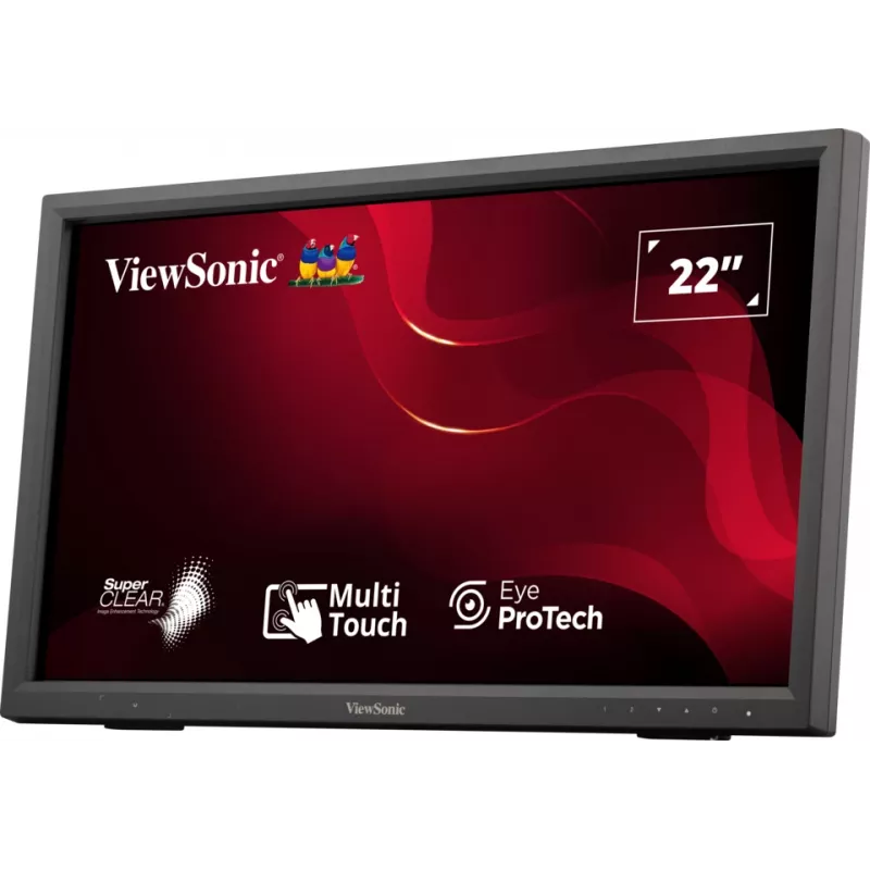 Viewsonic TD2223-2 computermonitor 55,9 cm (22 inch) 1920 x 1080 pixels Full HD LCD-touchscreen zwart