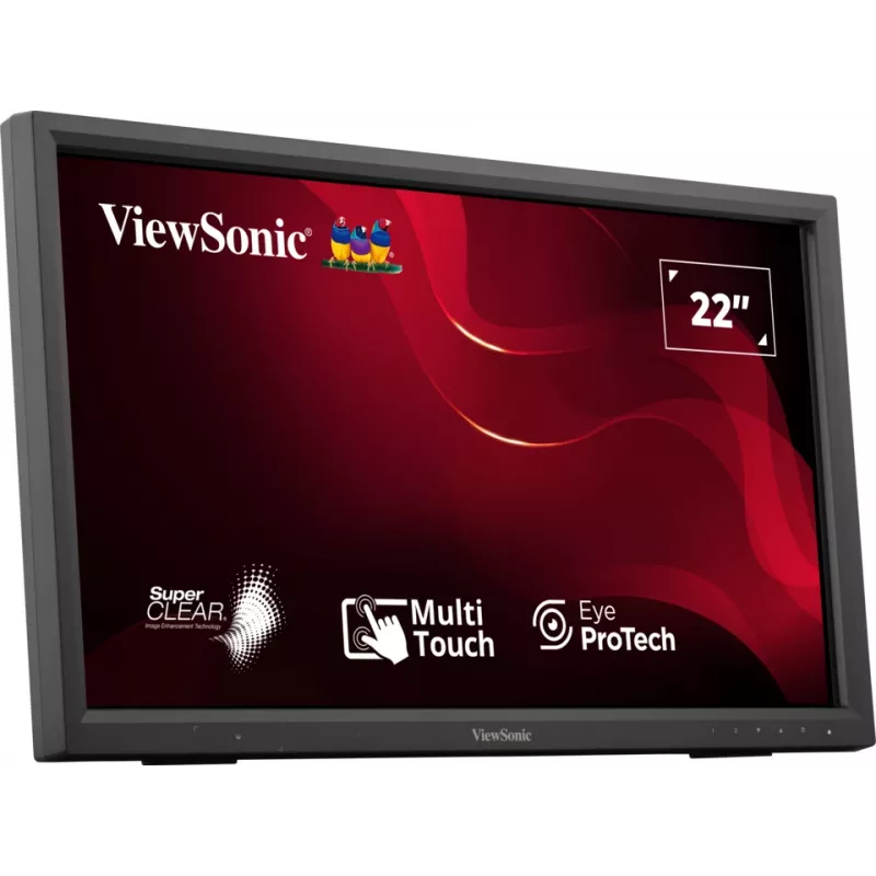 Viewsonic TD2223-2 computermonitor 55,9 cm (22 inch) 1920 x 1080 pixels Full HD LCD-touchscreen zwart