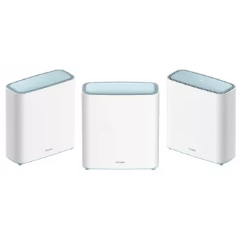 D-Link EAGLE PRO AI AX3200 mesh-systeem (3-pack), wit, intern, mesh-systeem, stroom, status, 740 m², dualband (2,4 GHz / 5 GHz)