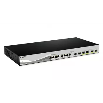 D-Link DXS-1210-12SC/E netwerkswitch managed L2 10G Ethernet (100/1000/10000) 1U zwart, zilver