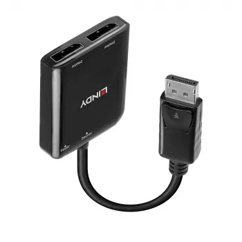 Lindy 38430 interface-hub DisplayPort 21600 Mbit/s zwart