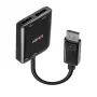 Lindy 38430 interface-hub DisplayPort 21600 Mbit/s zwart
