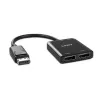 Lindy 38430 interface-hub DisplayPort 21600 Mbit/s zwart