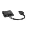 Lindy 38430 interface-hub DisplayPort 21600 Mbit/s zwart