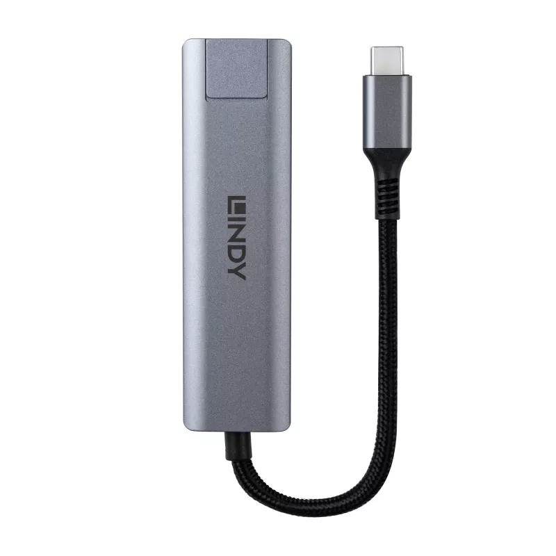 Lindy USB 3.2 Gen 2 Type-C hub & Gigabit Ethernet