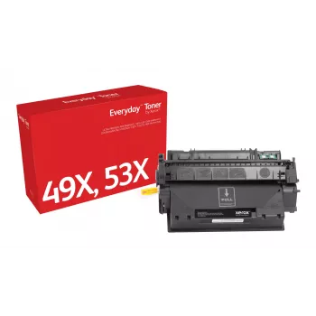 Everyday™ zwarte toner van Xerox compatibel met HP 49X 53X (Q5949X/ Q7553X), hoge capaciteit