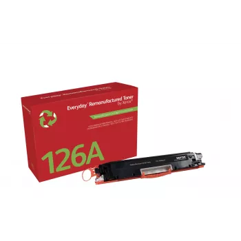 Everyday™ zwarte gereviseerde toner van Xerox, compatibel met HP 126A (CE310A), standaardcapaciteit
