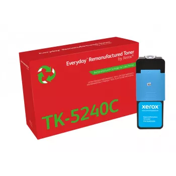 Everyday™ cyaan gereviseerde toner van Xerox compatibel met Kyocera TK-5240C, standaardcapaciteit