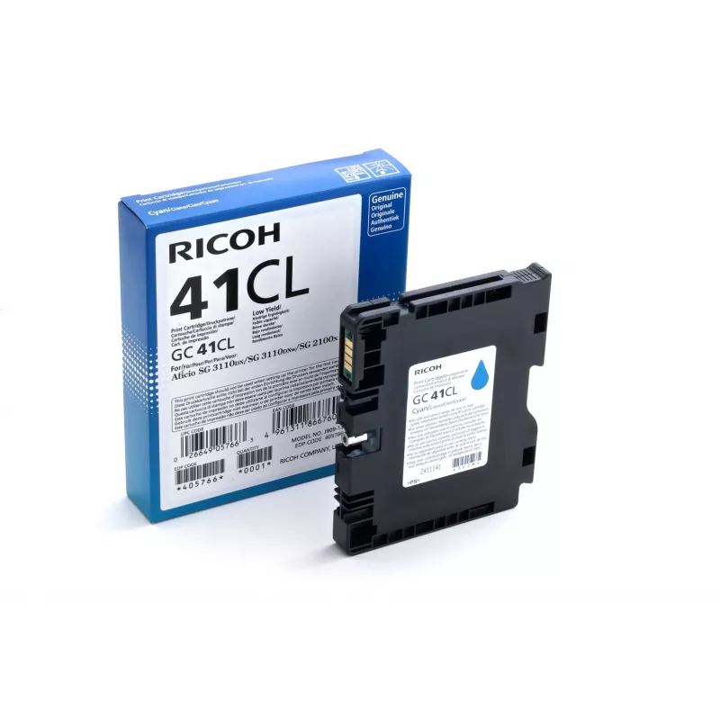 Ricoh 405766 inktcartridge 1 stuk origineel cyaan