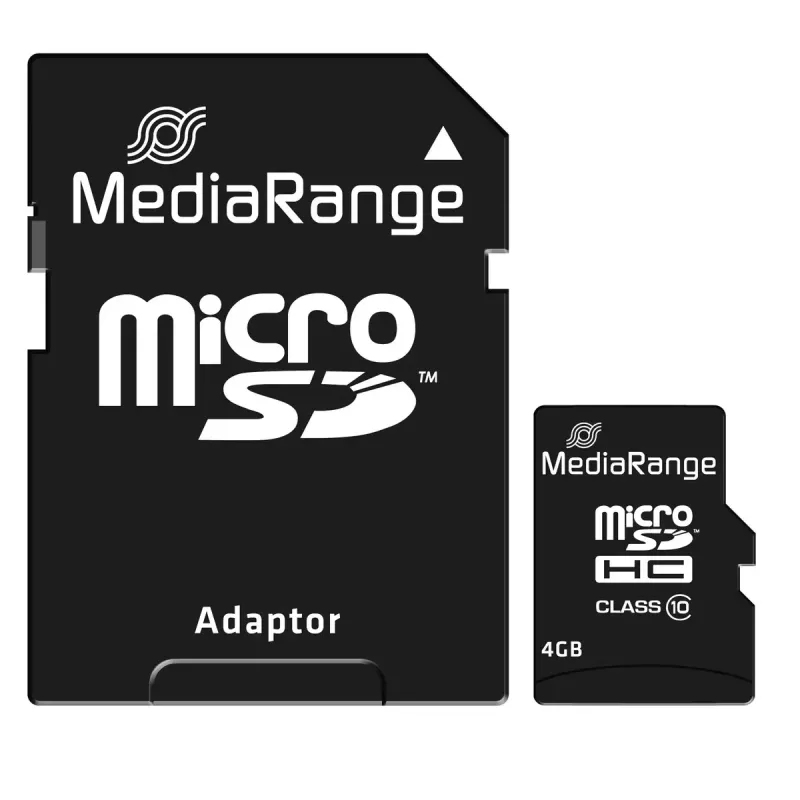 MediaRange 4 GB MicroSDHC Class 10 MR956 geheugenkaart