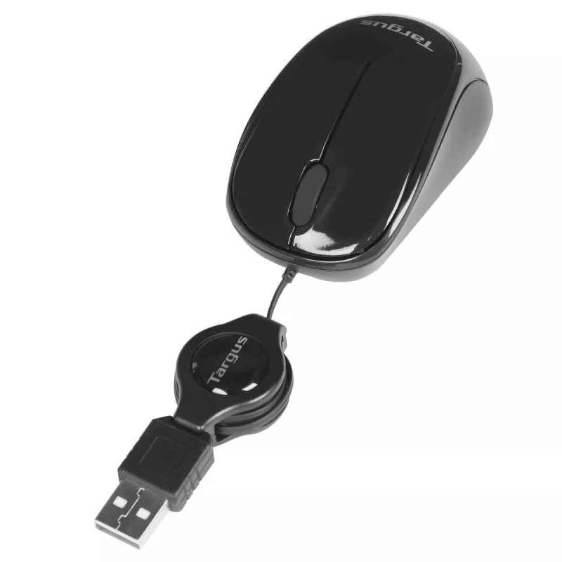 Targus AMU75EU muis reis dubbelhandig USB Type-A Blue Trace 1000 DPI