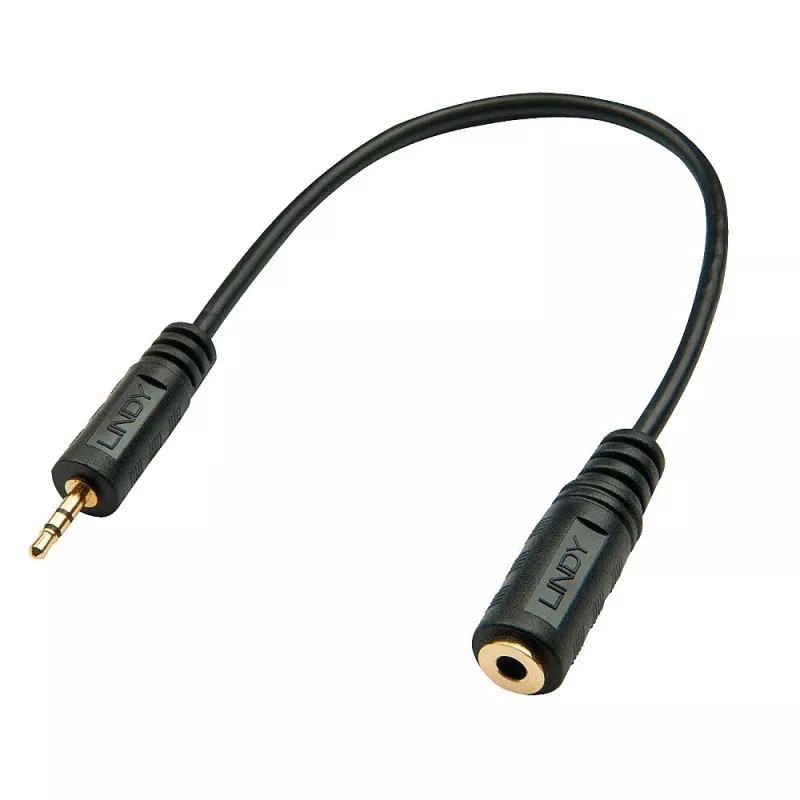 Lindy 2,5 mm stekker naar 3,5 mm bus audio-adapter
