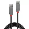 Lindy 1m USB 2.0 Type-A naar A-kabel, Anthra Line