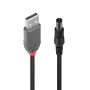 Lindy USB 2.0 Type-A naar 5,5 mm DC-kabel, 1,5 m
