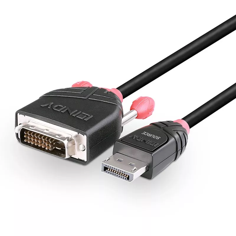 Lindy 2 m DisplayPort naar DVI-D-kabel