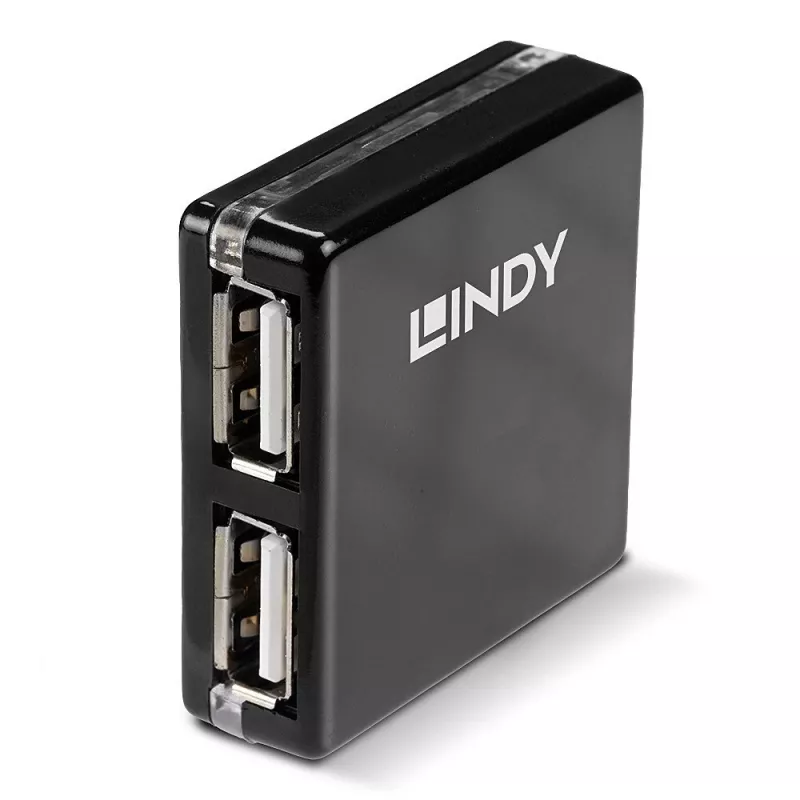 USB-hub Lindy 4-poorts USB 2.0 mini-hub