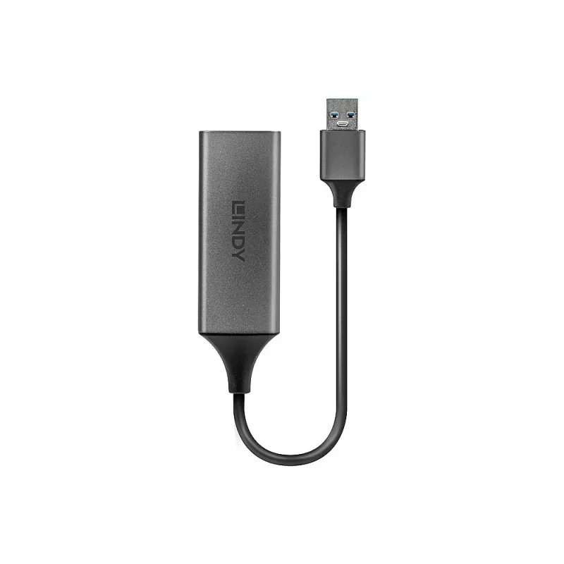 Lindy USB 3.0 Gigabit Ethernet-converter, bedraad, USB, Ethernet, 5000 Mbit/s, zilver