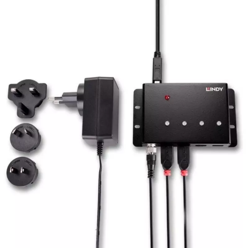 Lindy 4-poorts USB 3.0 metaalhub