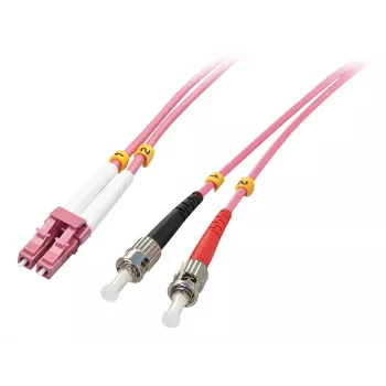 Lindy 46351 InfiniBand/glasvezelkabel 2 m LC ST roze