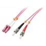 Lindy 46351 InfiniBand/glasvezelkabel 2 m LC ST roze