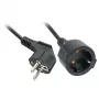 Lindy 30244 stroomverlengkabel 3 m 2 AC-uitgangen binnen zwart