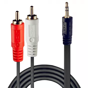 Lindy 1m Premium phono naar 3,5 mm kabel