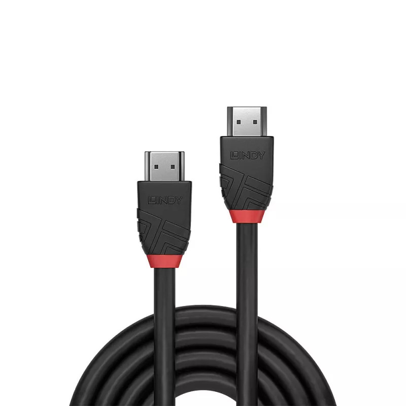 Lindy 10m Standaard HDMI-kabel Black Line HDMI 2.0 10,2 Gbit/s