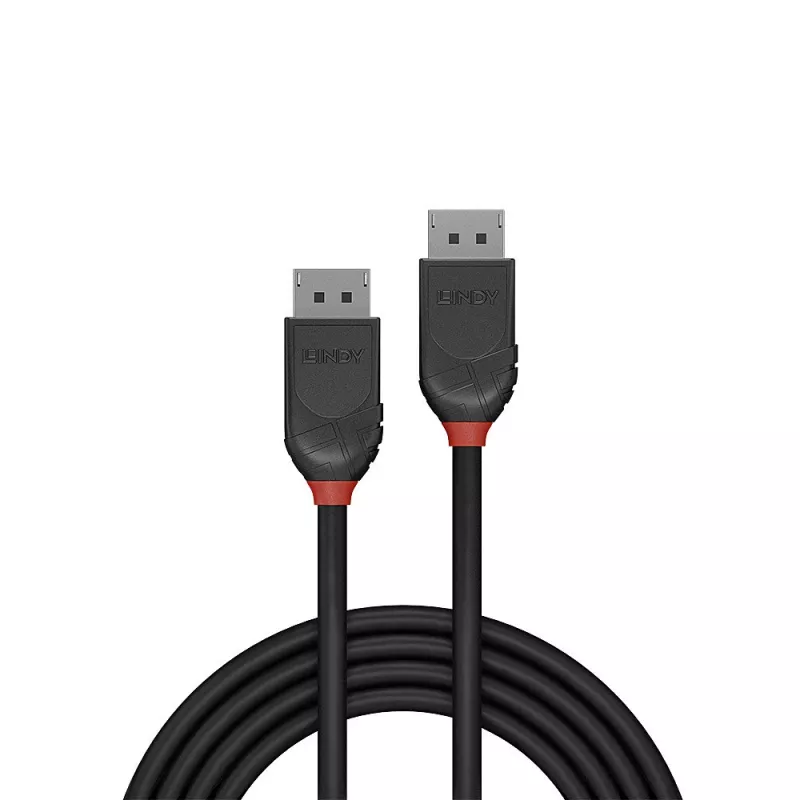 Lindy 1,5 m DisplayPort 1.2-kabel, Black Line