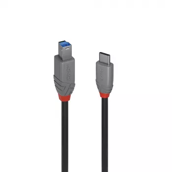 Lindy 2m USB 3.2 Type-C-naar-B kabel, Anthra Line