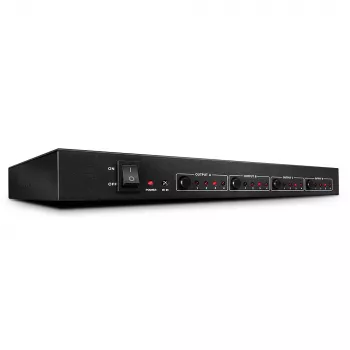 Lindy 4x4 HDMI 4K60 matrix, HDMI, 4x HDMI, metaal, 1080p, 2160p, DTS-HD, Dolby TrueHD, 12 V