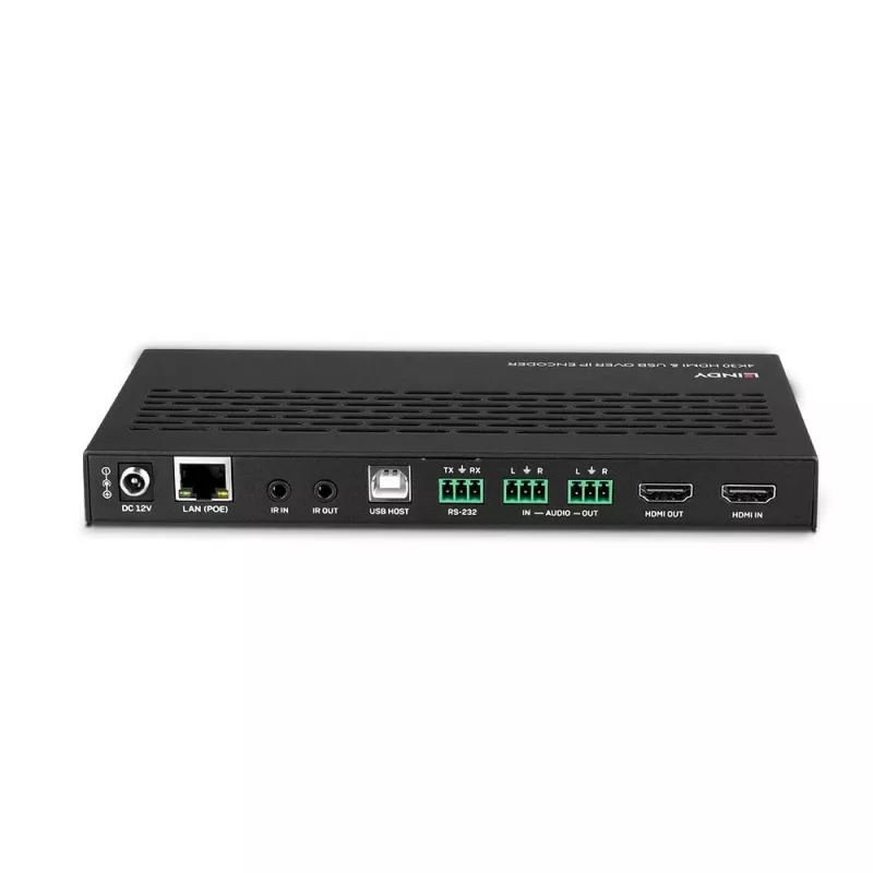 Lindy 38396 4K30 HDMI & USB over IP-encoder, Multicast & Videowall, HDMI 2.0, HDCP 2.2, PoE, 100 m