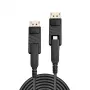 Lindy 20m Fibre Optic Hybrid Mini DisplayPort 1.4 kabel met afneembare DP-aansluitingen
