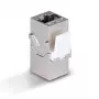 Netwerkkabel Lindy CAT 6A Female Coupler Keystone RJ-45 plat metaalkleurig 1 stuk