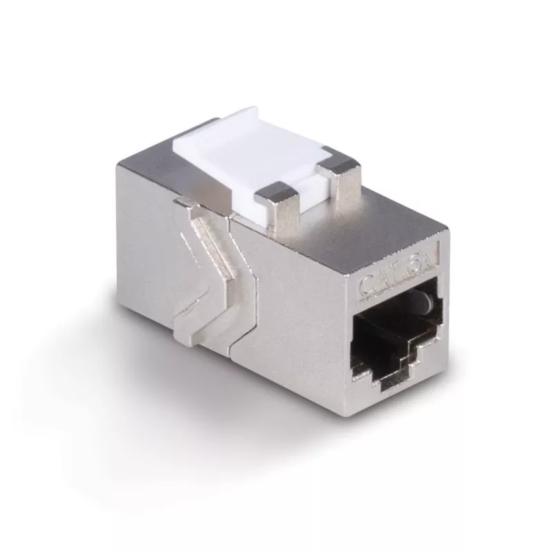 Netwerkkabel Lindy CAT 6A Female Coupler Keystone RJ-45 plat metaalkleurig 1 stuk